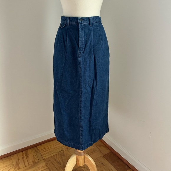 Vintage high waisted denim pencil skirt - Picture 1 of 11